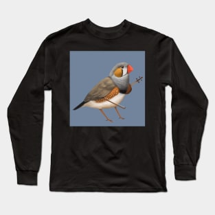 Musical Zebra Finch Long Sleeve T-Shirt